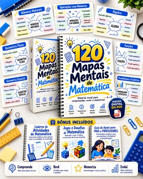 120 Mapas Mentais de Matemática, Pacote Completo